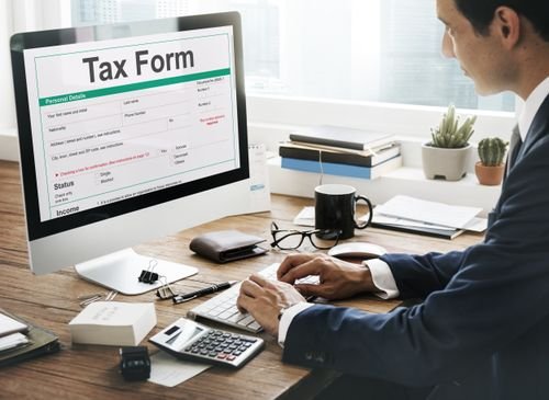 Tax forms and deduction paperwork